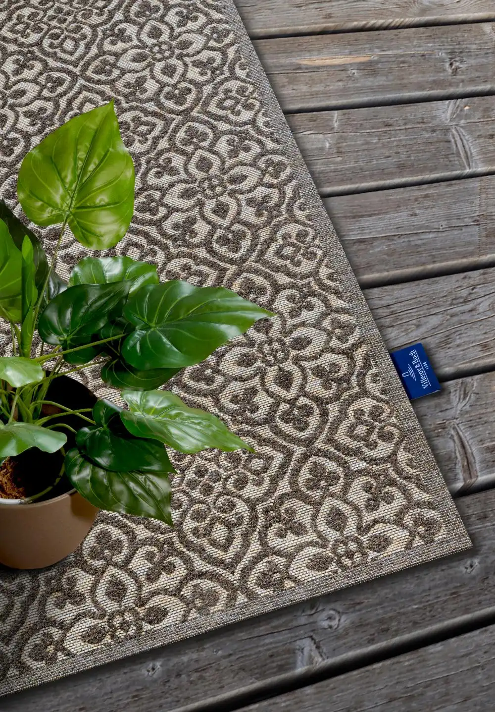 1883 Indoor Outdoor 106156 Natural Brown Beige Rug - Image 6