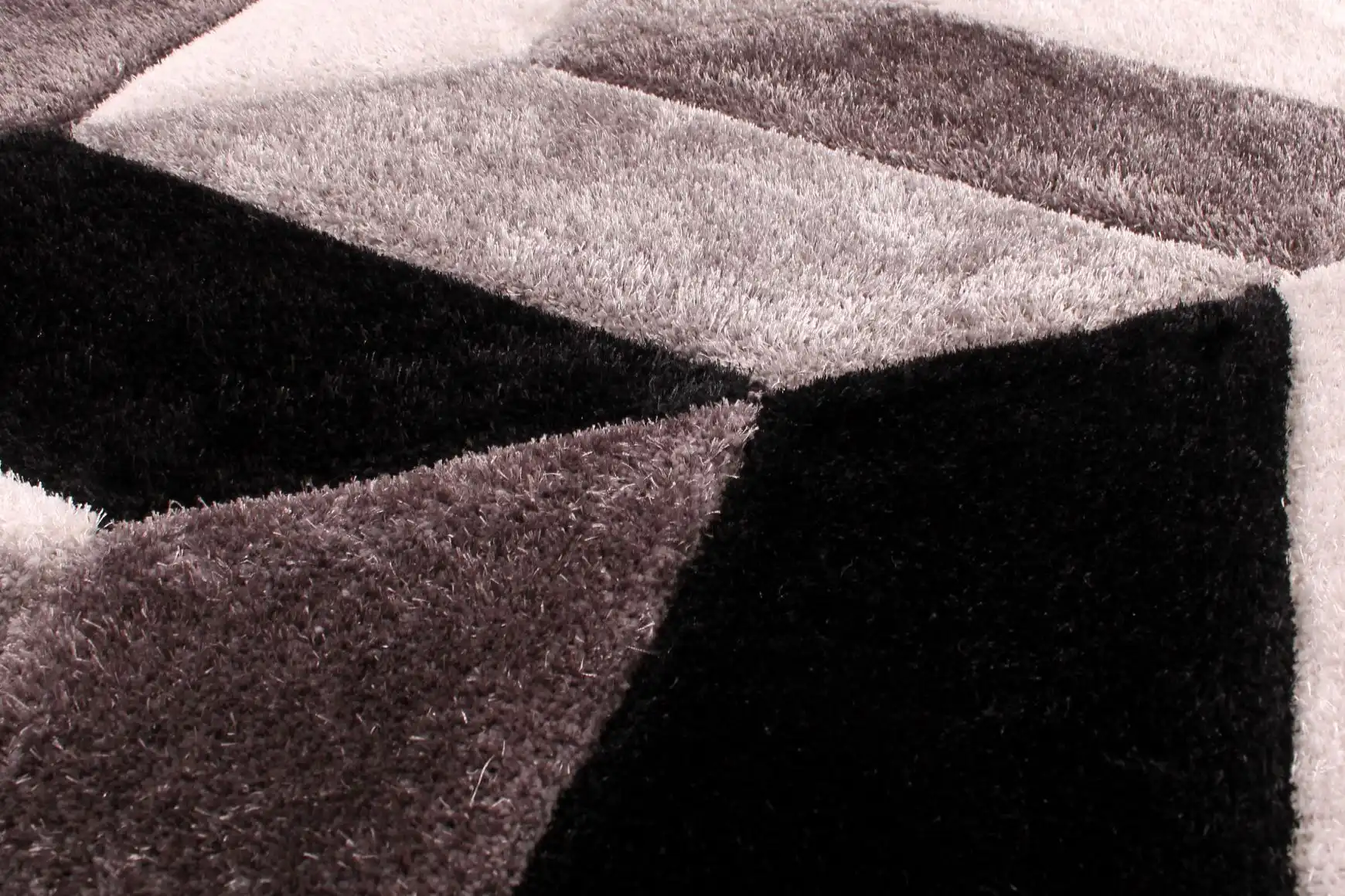3D Carved Blazon Grey Rug - Image 3