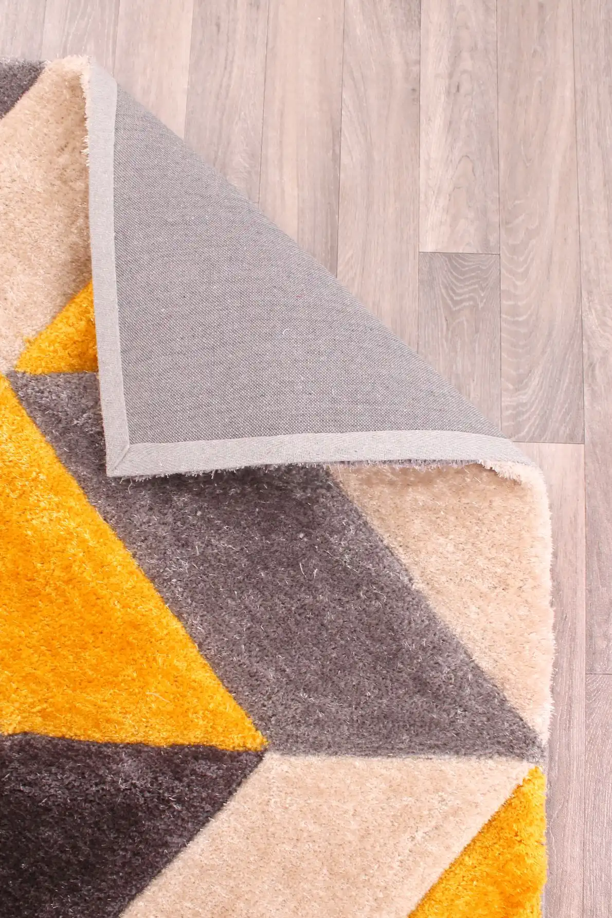3D Carved Blazon Ochre Rug - Image 5