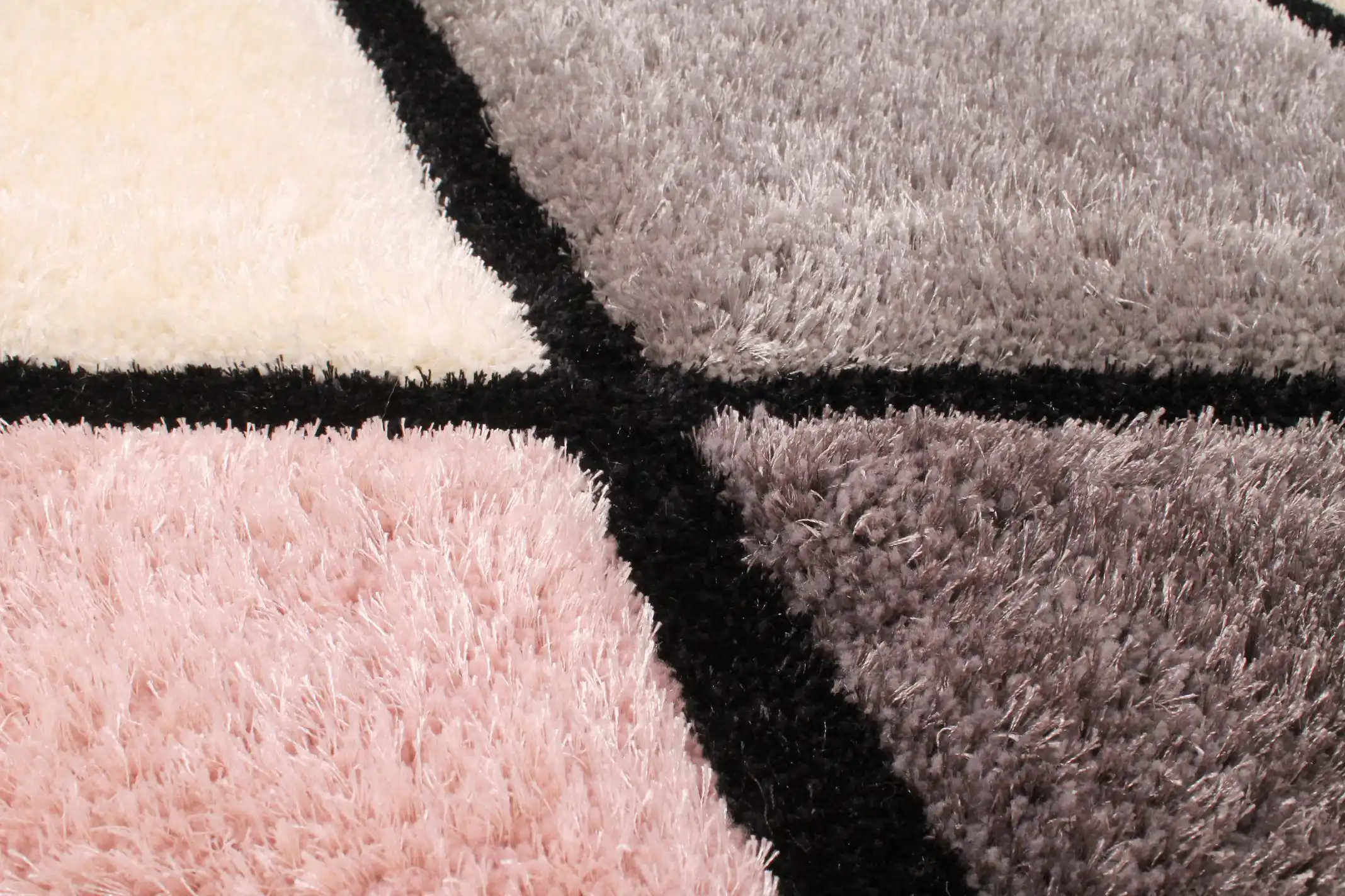 3D Carved Diamond Blush Rug - Image 3