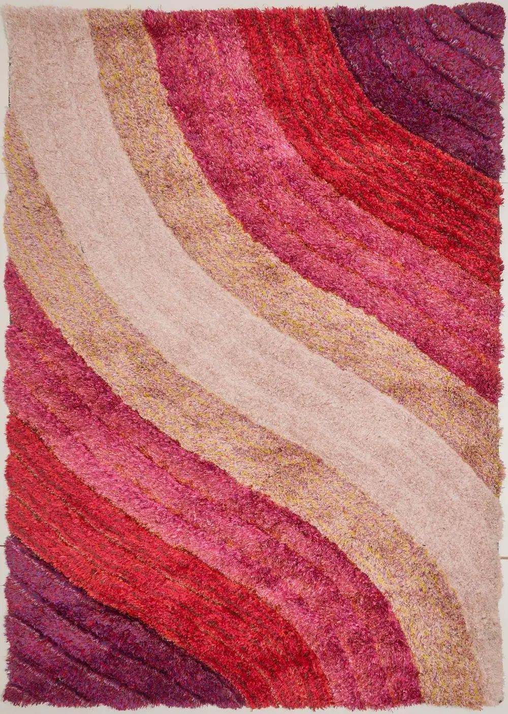 3D Ultimate Shaggy LENA PINK Rug - Image 3