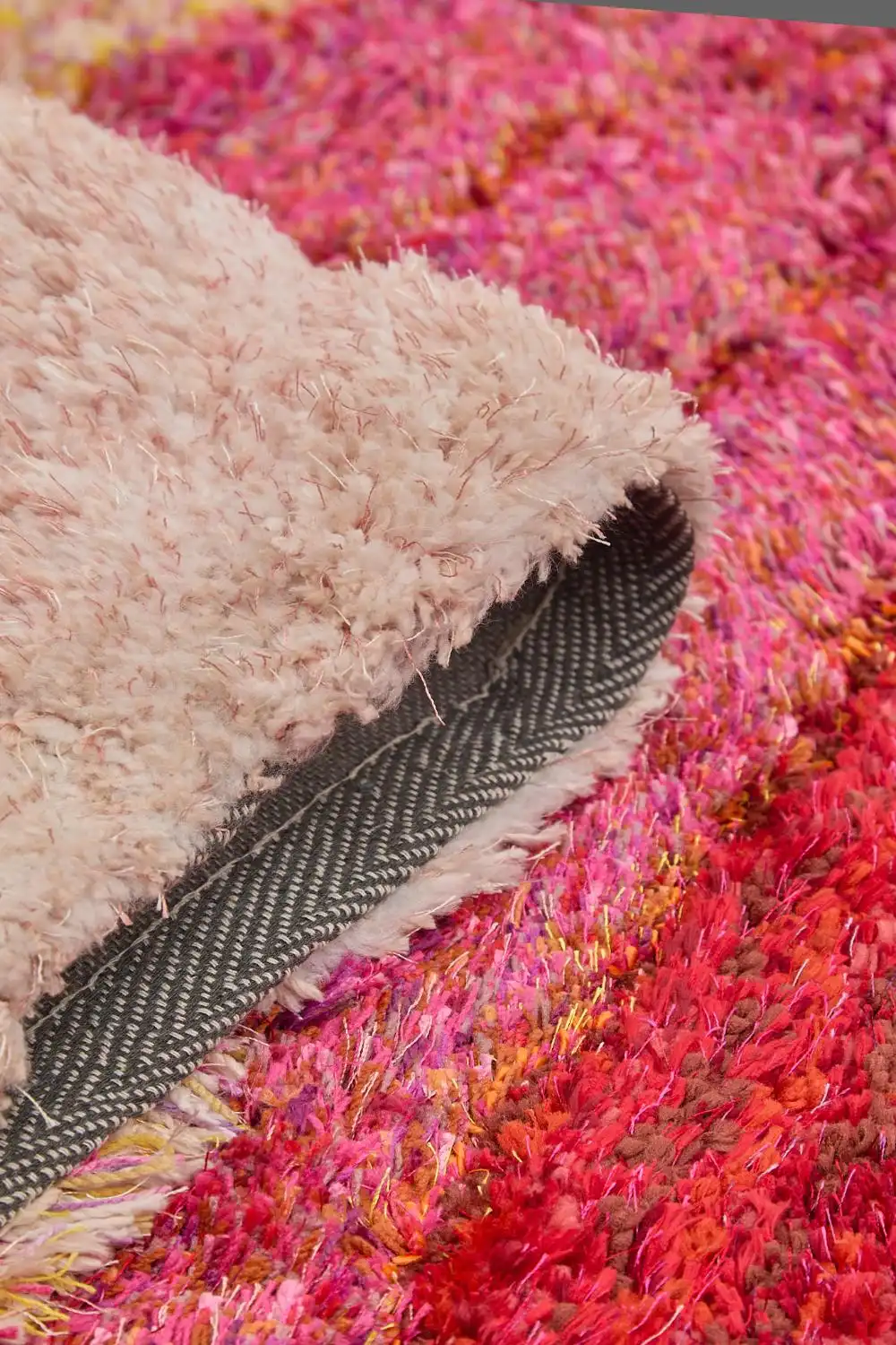 3D Ultimate Shaggy LENA PINK Rug - Image 4