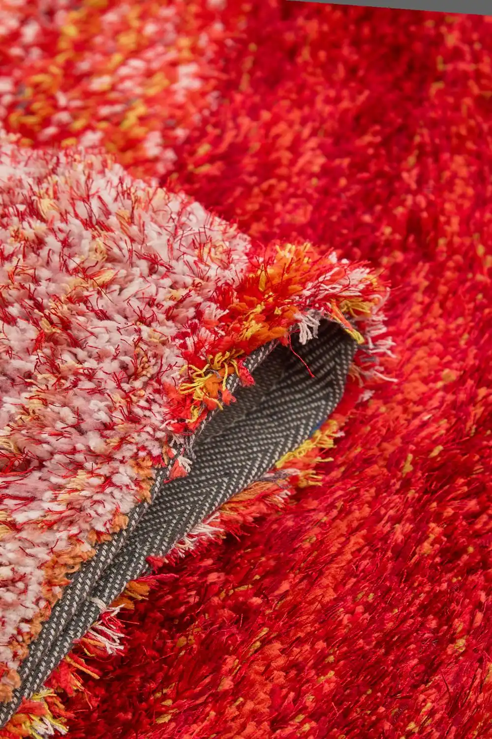 3D Ultimate Shaggy LENA RED Rug - Image 4