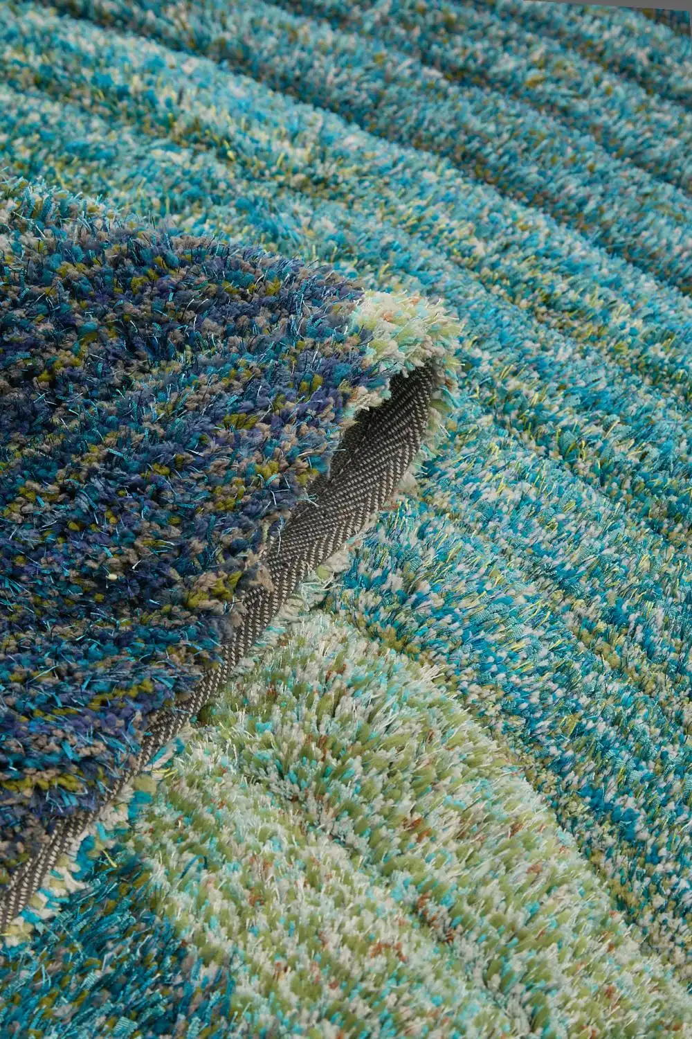 3D Ultimate Shaggy STELLA BLUE Rug - Image 4