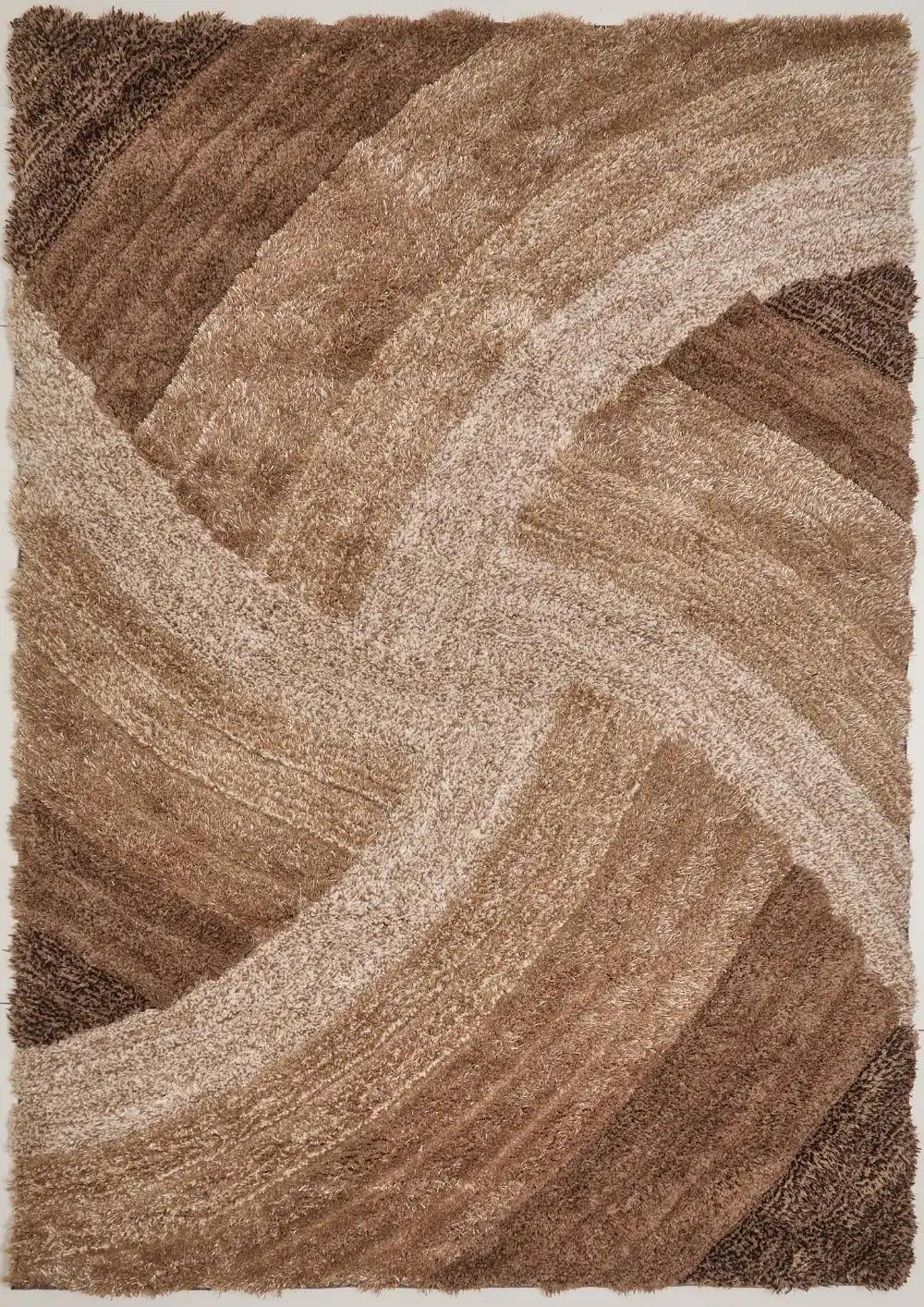 3D Ultimate Shaggy STELLA BROWN Rug - Image 3