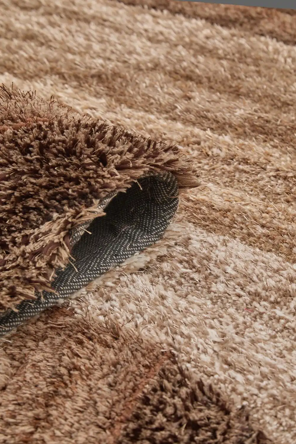 3D Ultimate Shaggy STELLA BROWN Rug - Image 4