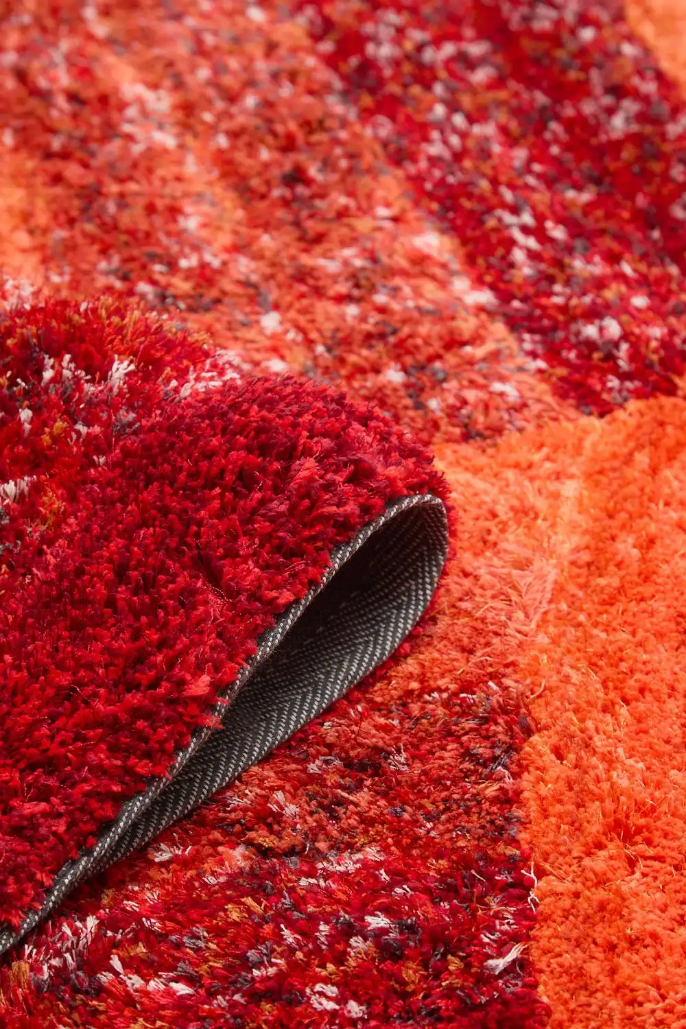 3D Ultimate Shaggy TRELLIS RED Rug - Image 5