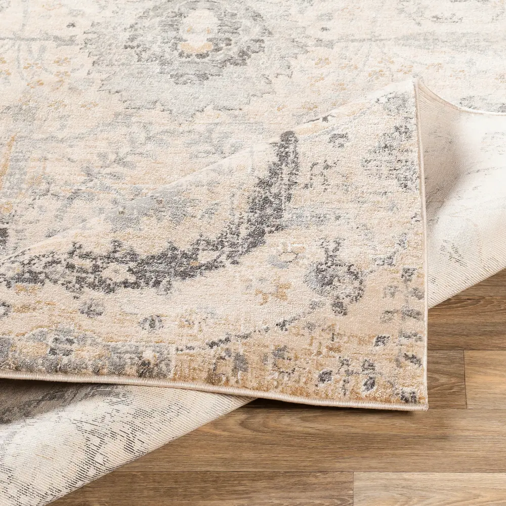 Aarya Vintage Oriental Boho Beige Rug - Image 6
