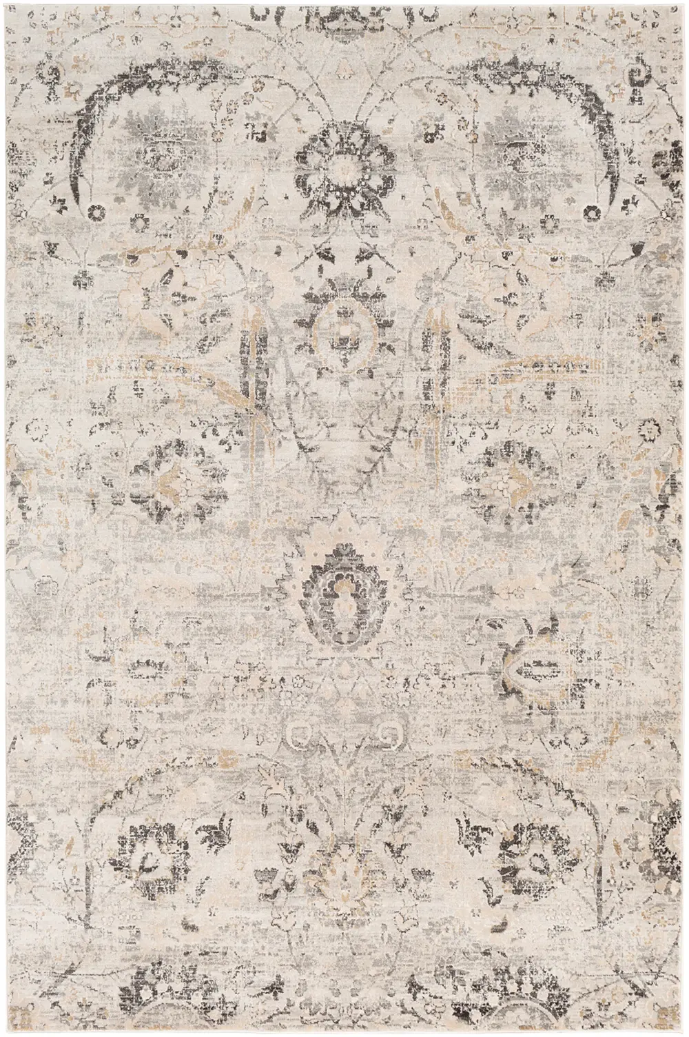 Aarya Vintage Oriental Boho Charcoal Rug - Image 3