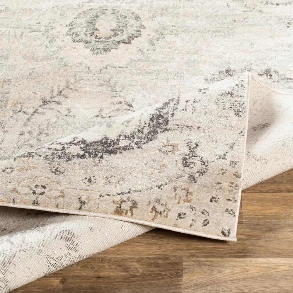 Aarya Vintage Oriental Boho Charcoal Rug - Image 6