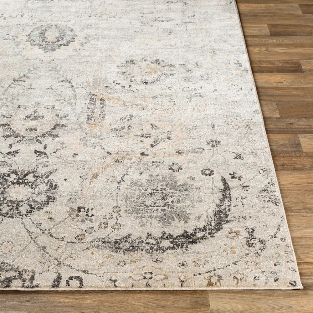 Aarya Vintage Oriental Boho Charcoal Rug - Image 7