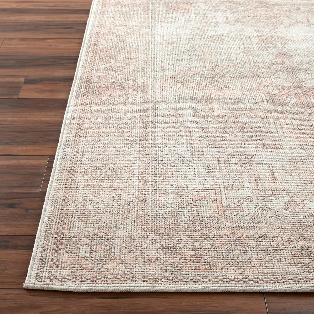 Margot Becki Owens X Livabliss Vintage Oriental Boho Blush/Cream Rug - Image 7