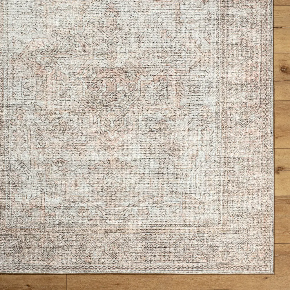 Margot Becki Owens X Livabliss Vintage Oriental Boho Blush/Cream Rug - Image 8