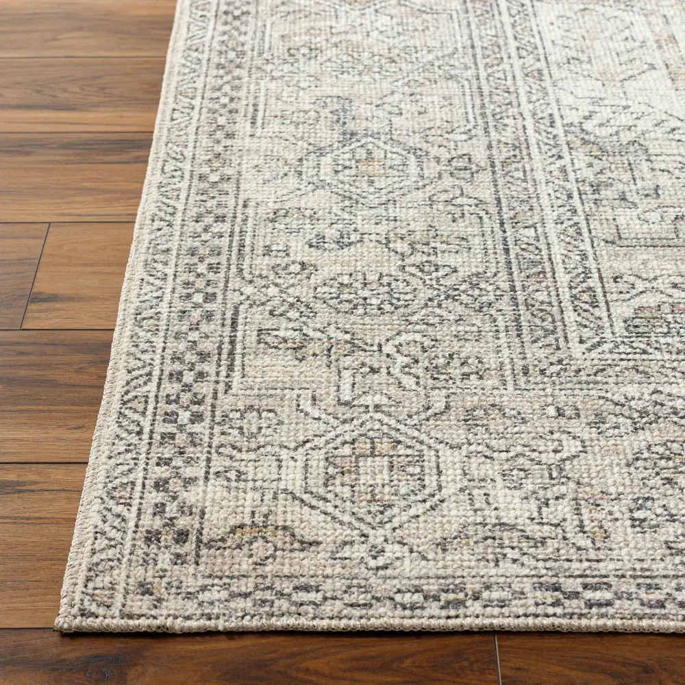 Margot Becki Owens X Livabliss Vintage Oriental Boho Navy/Cream Rug - Image 5