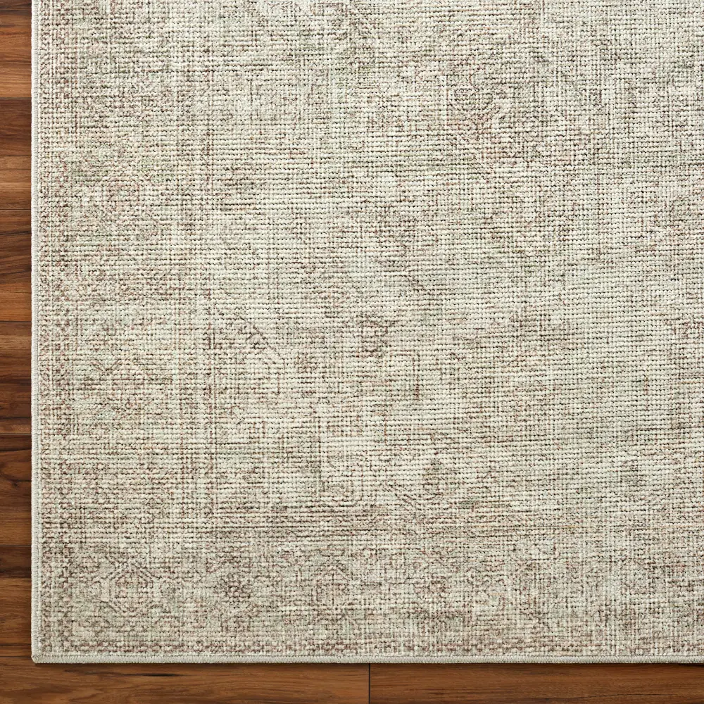 Margot Becki Owens X Livabliss Vintage Oriental Boho Sage/Cream Rug - Image 4