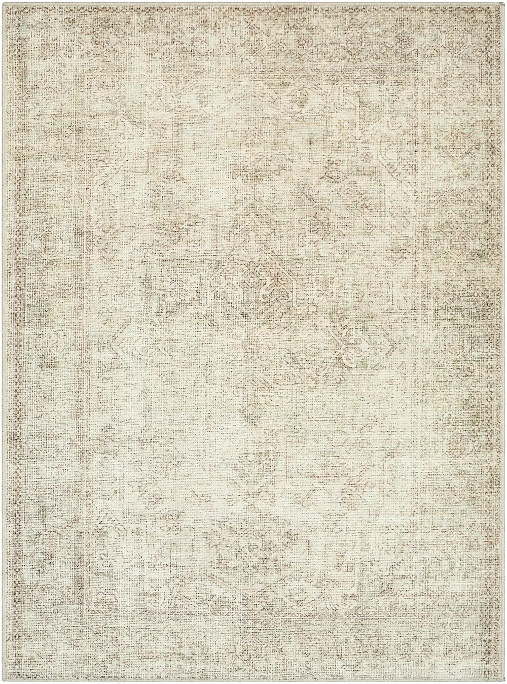 Margot Becki Owens X Livabliss Vintage Oriental Boho Sage/Cream Rug - Image 5