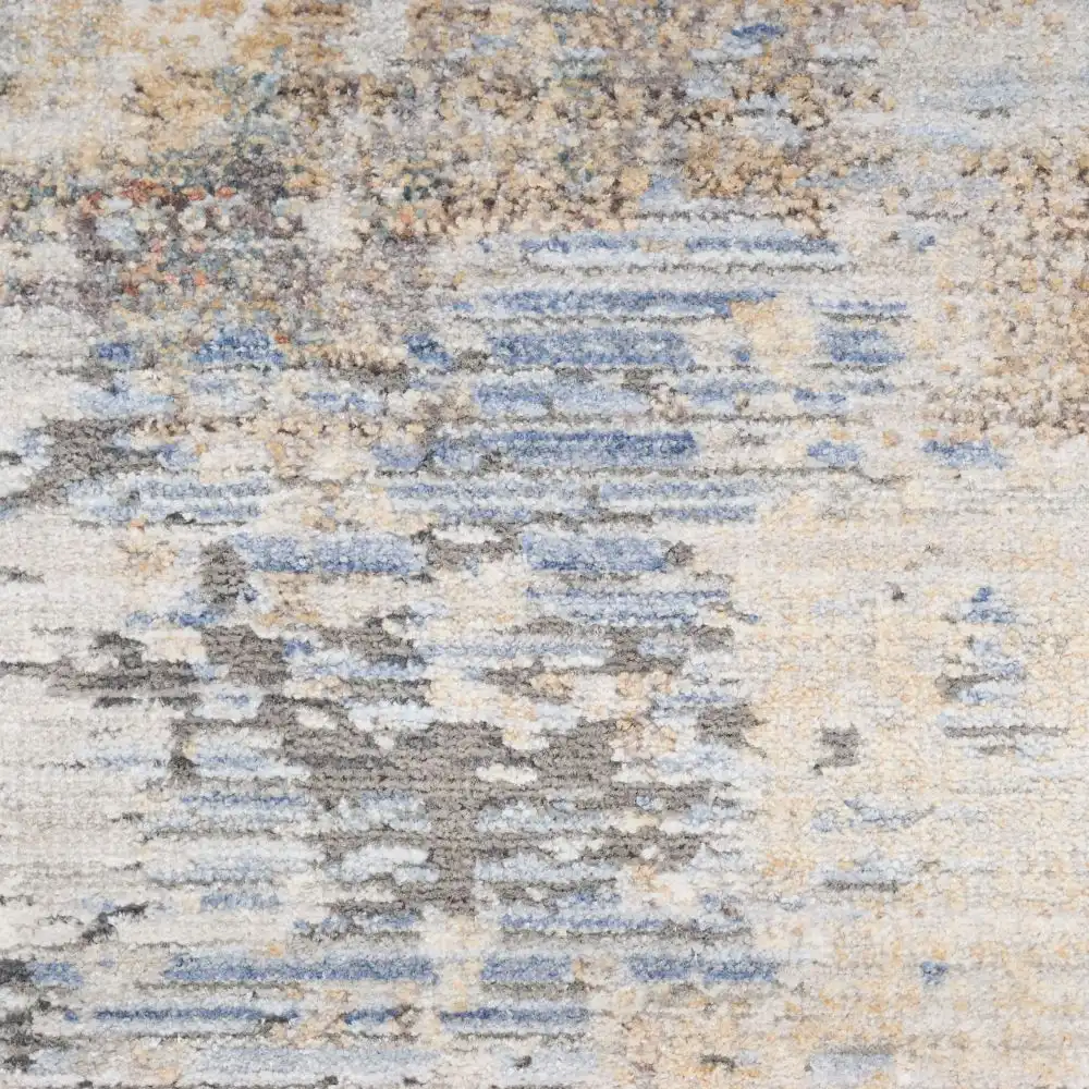 Abstract Hues ABH01 Grey Blue Rug - Image 5