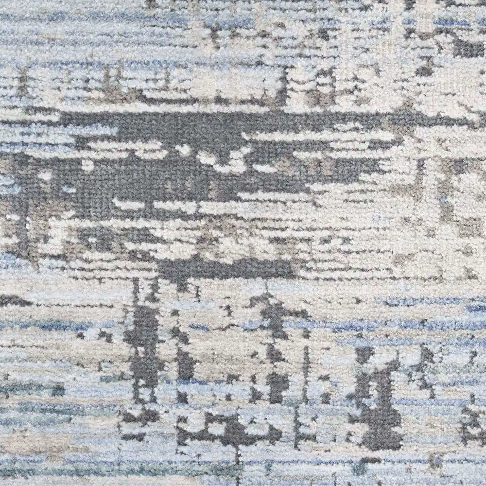 Abstract Hues ABH02 Blue Grey Rug - Image 5