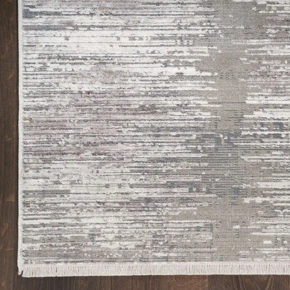 Abstract Hues ABHo3 Grey White Rug - Image 3