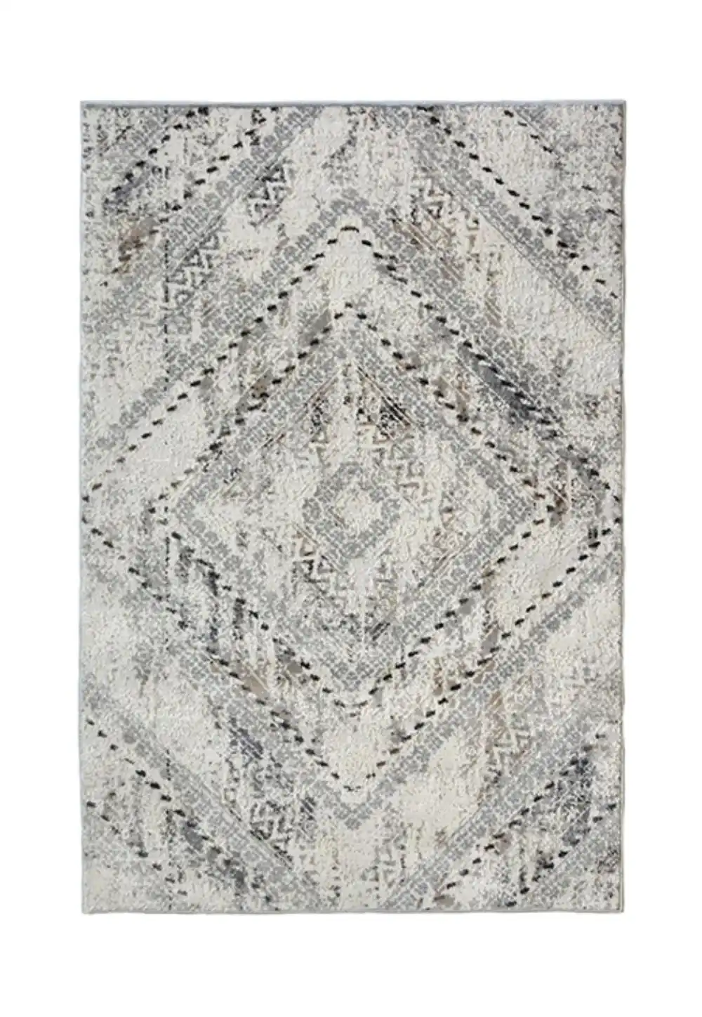 Abstract Melrose SQUARE GREY Rug - Image 4