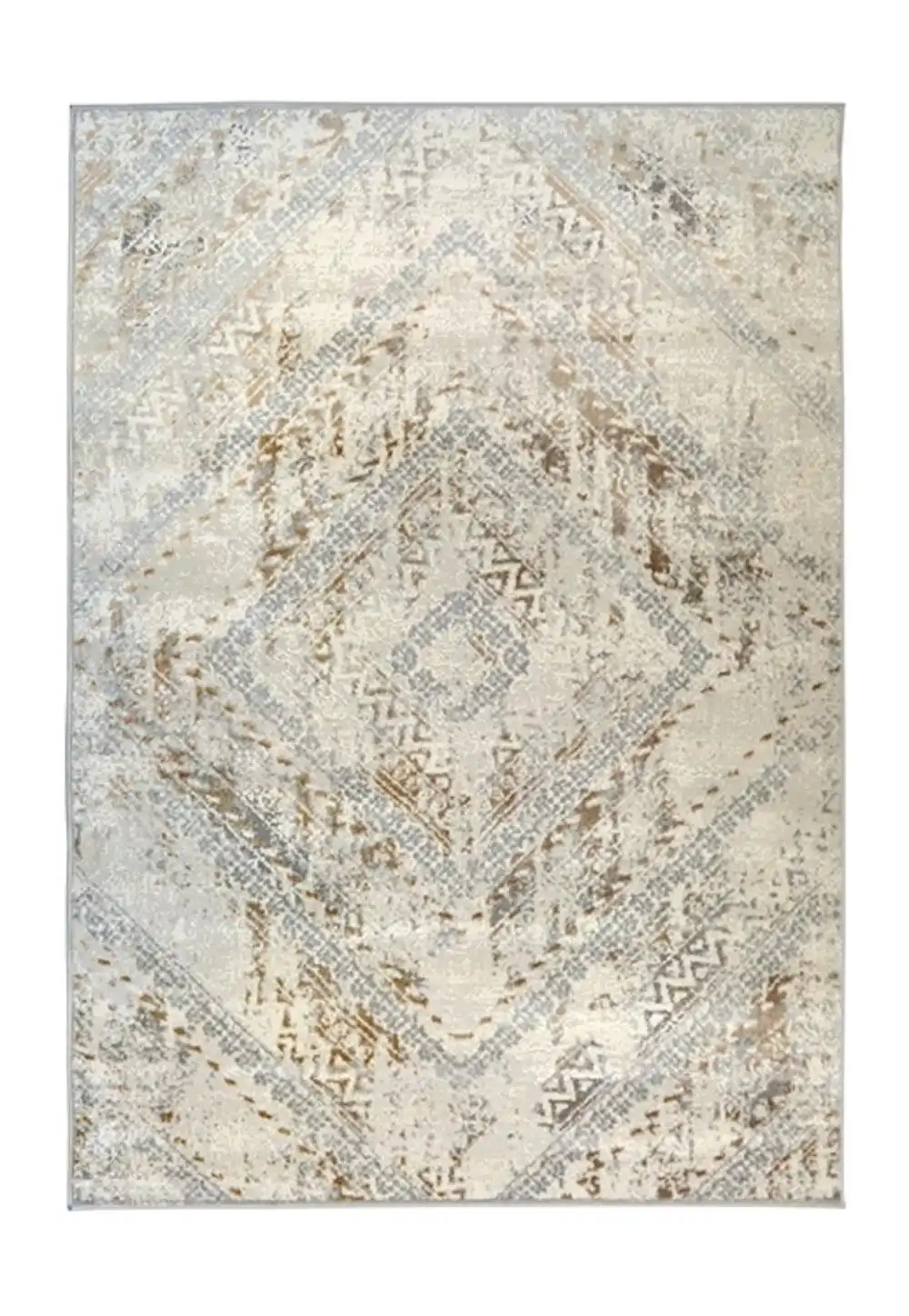 Abstract Melrose SQUARE OCHRE Rug - Image 4