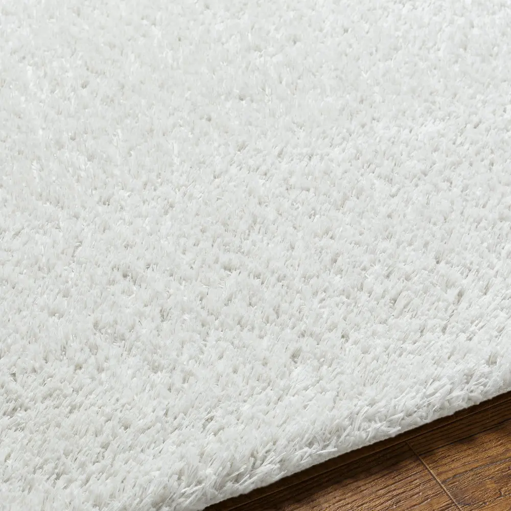 Adley Shaggy Modern Plush Pile Light Grey Rug - Image 8