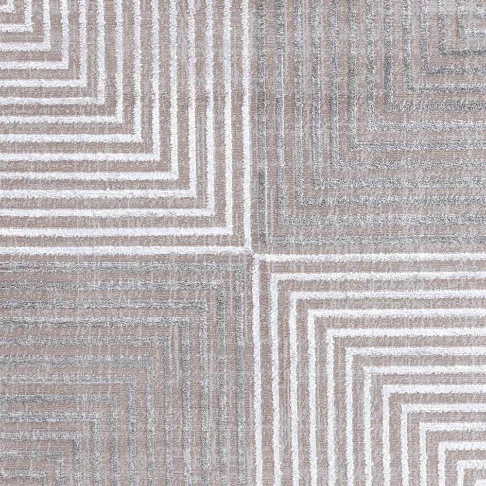 Aitana Scandi Modern Beige/White Rug - Image 11