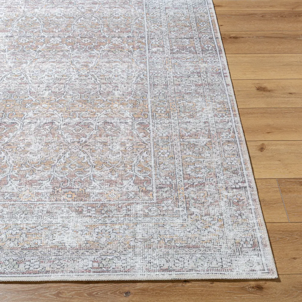 Rainier Our Pnw Home X Livabliss Machine Washable Oriental Boho Dark Brown/Cream Rug - Image 4