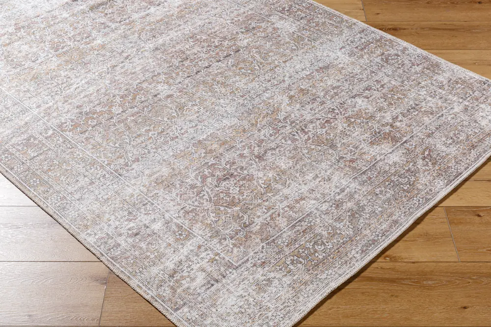 Rainier Our Pnw Home X Livabliss Machine Washable Oriental Boho Dark Brown/Cream Rug - Image 8