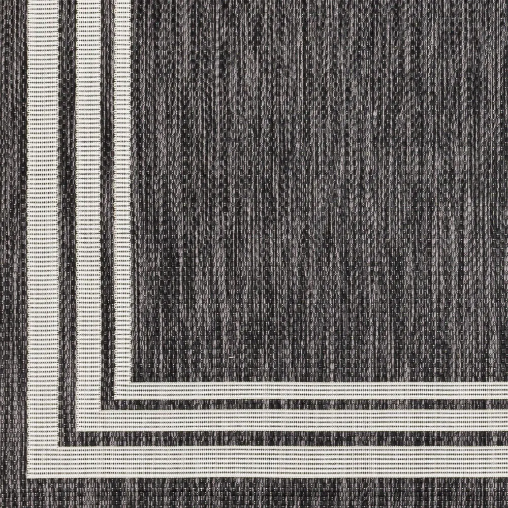 Akriti In- & Outdoor Traditionnal Boho Dark Grey Rug - Image 4