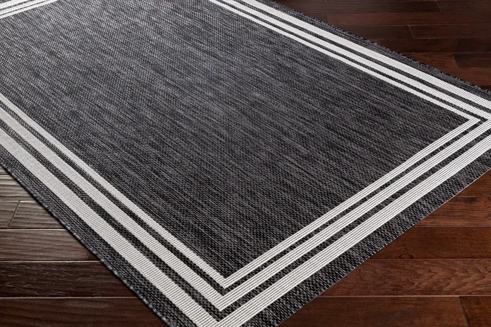 Akriti In- & Outdoor Traditionnal Boho Dark Grey Rug - Image 7