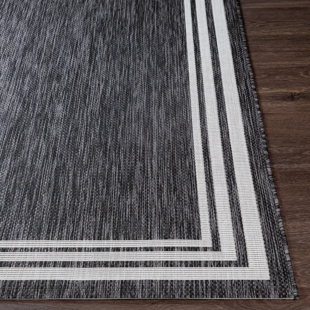 Akriti In- & Outdoor Traditionnal Boho Dark Grey Rug - Image 9