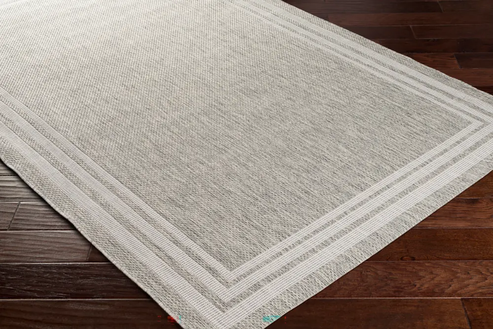 Akriti In- & Outdoor Traditionnal Light Grey Rug - Image 4