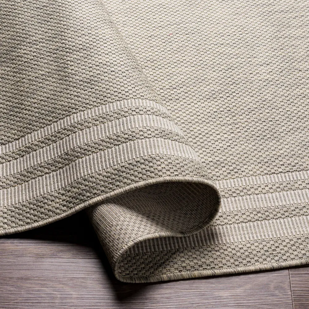Akriti In- & Outdoor Traditionnal Light Grey Rug - Image 6