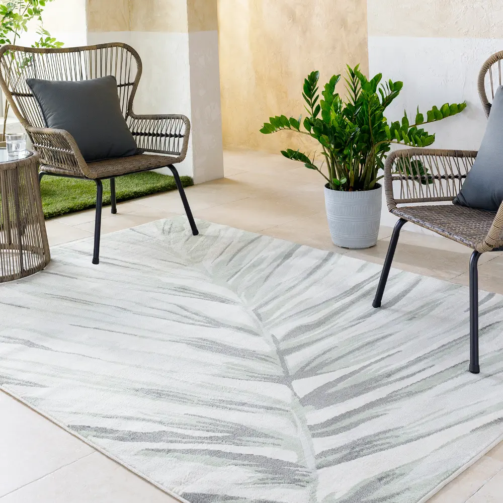 Alaya Scandi Coastal Medium Green Rug - Image 2