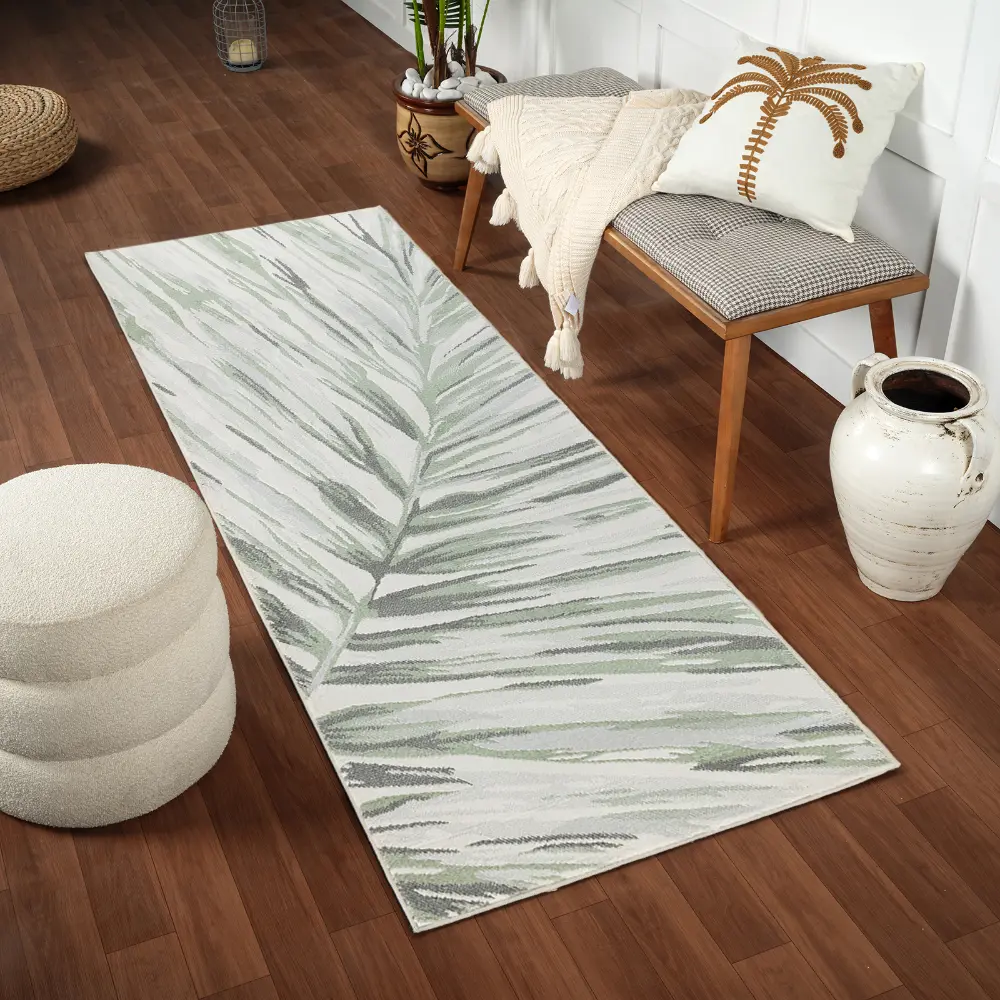 Alaya Scandi Coastal Medium Green Rug - Image 3