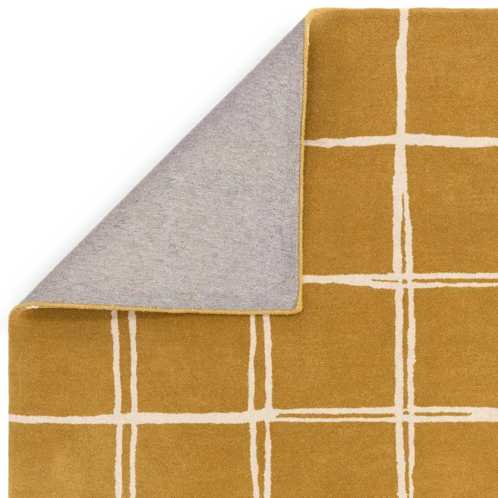 Albany Asiatic Grid Gold Rug - Image 5