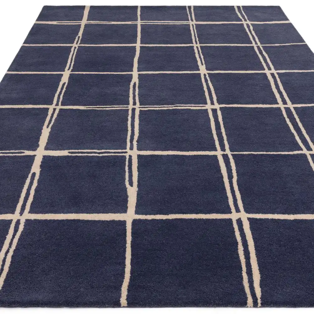 Albany Asiatic Grid Marine Rug - Image 6