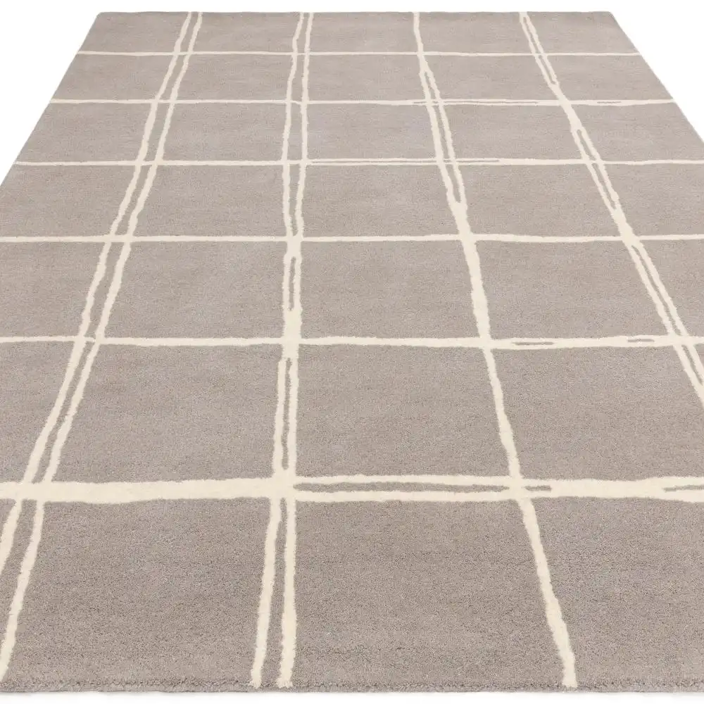 Albany Asiatic Grid Silver Rug - Image 2