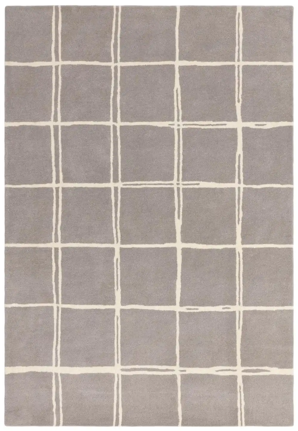 Albany Asiatic Grid Silver Rug - Image 3