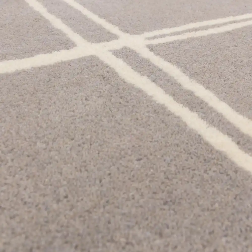 Albany Asiatic Grid Silver Rug - Image 6