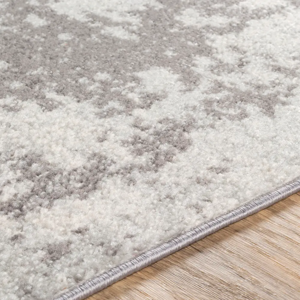 Alex Abstract Modern Marble Medium Grey Rug - Image 4