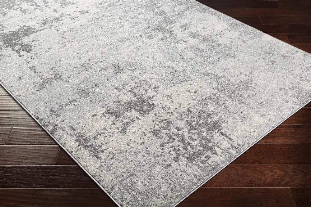 Alex Abstract Modern Marble Medium Grey Rug - Image 6