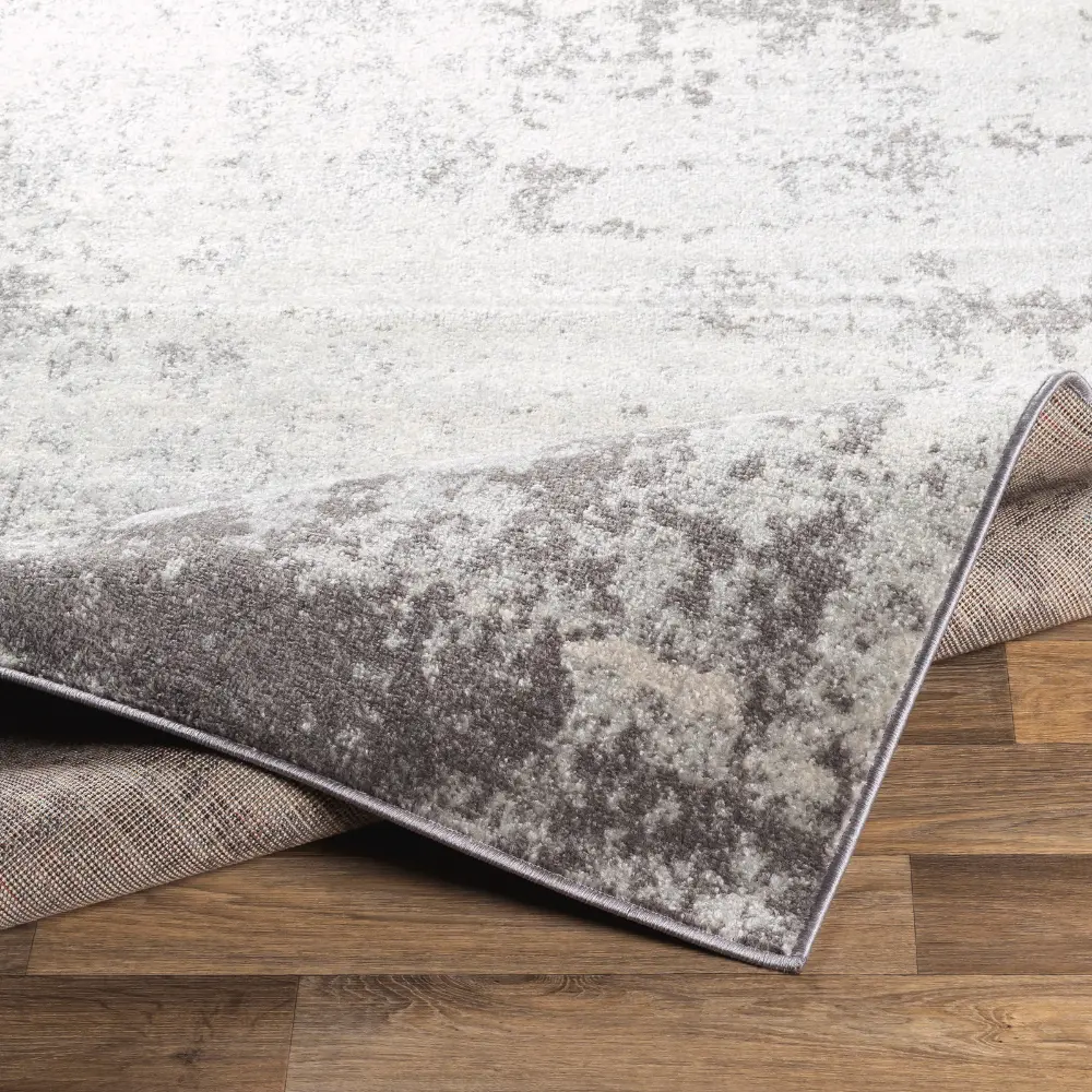 Alex Abstract Modern Marble Medium Grey Rug - Image 7