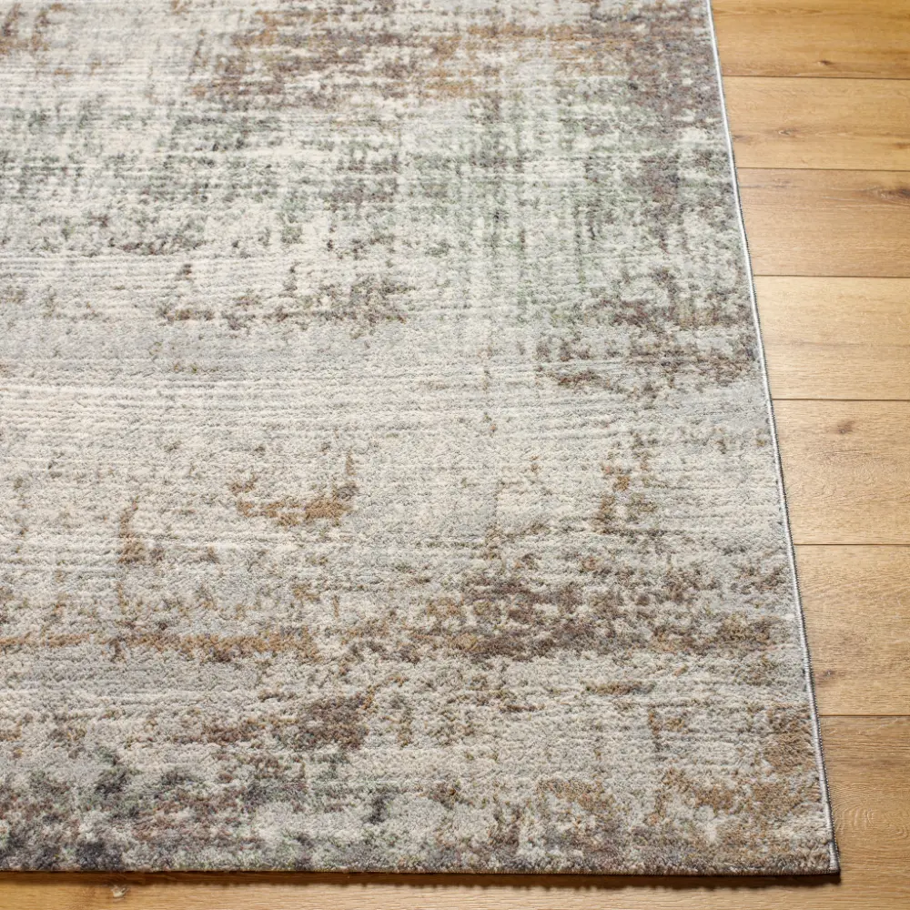 Alix Abstract Modern Marble Dark Brown Rug - Image 5