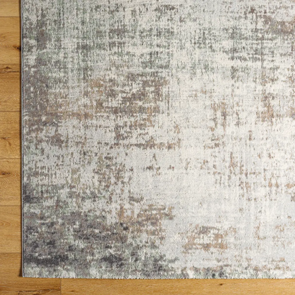 Alix Abstract Modern Marble Dark Brown Rug - Image 6