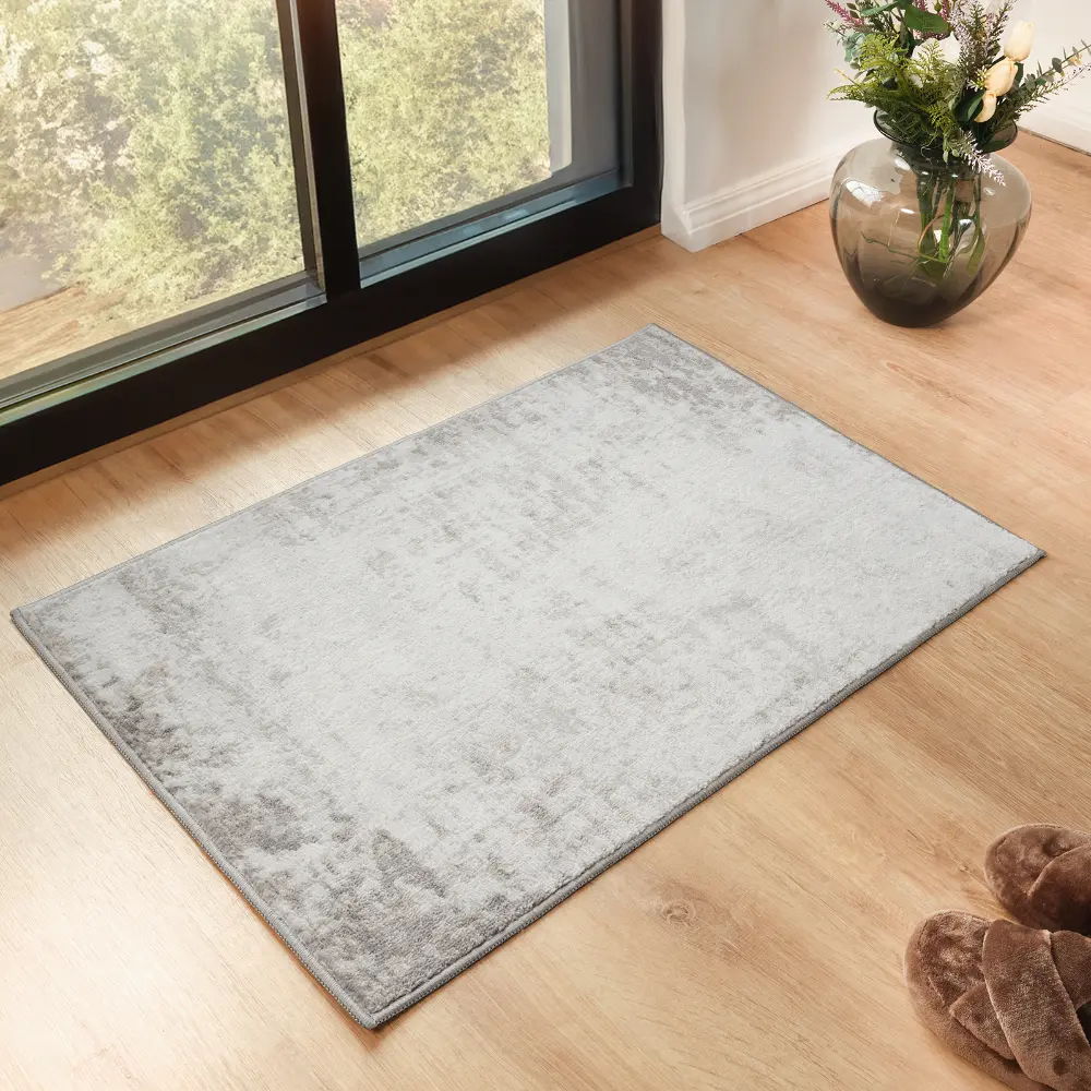 Alix Abstract Modern Marble Medium Grey Rug - Image 3