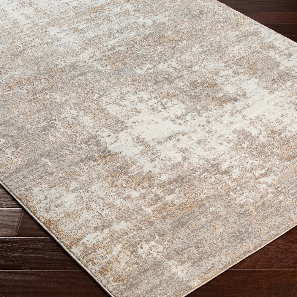 Allegro-Abstract  Beige Grey Modern Marble Living Dining Bedroom Rug ALG2313 - Image 3