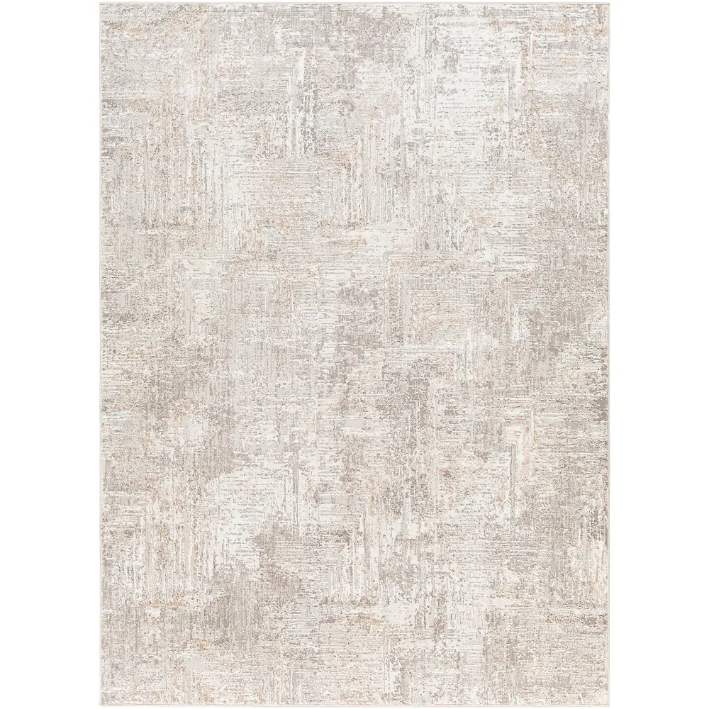 Allegro-Abstract  Beige Grey Modern Marble Living Dining Bedroom Rug ALG2320 - Image 3