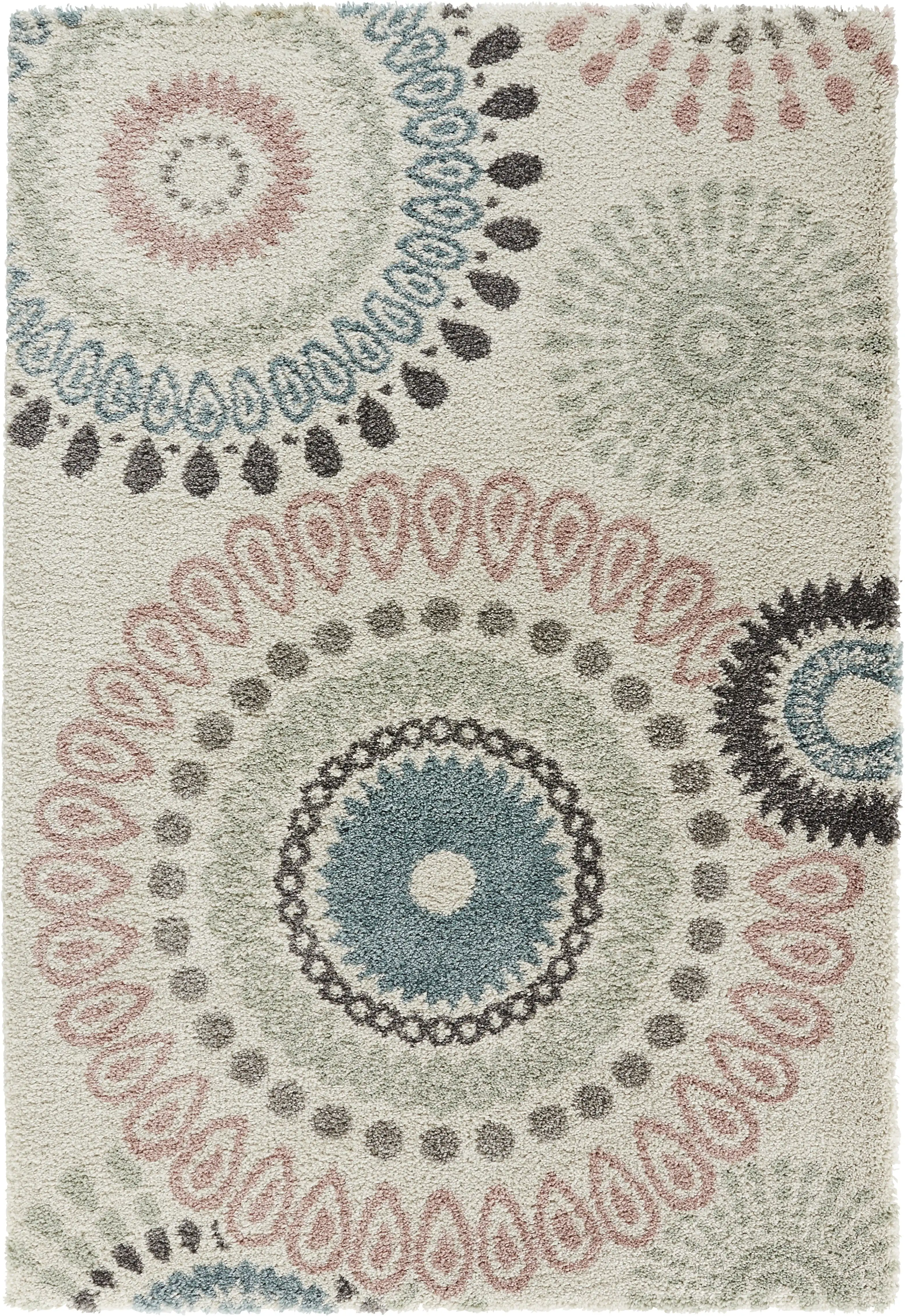 Allure 102755 Globe Grey Cream Mix Rug - Image 3
